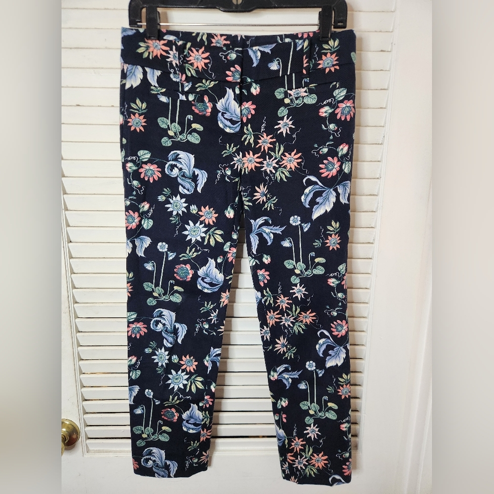 Ann Taylor Devin Fit Floral Trousers